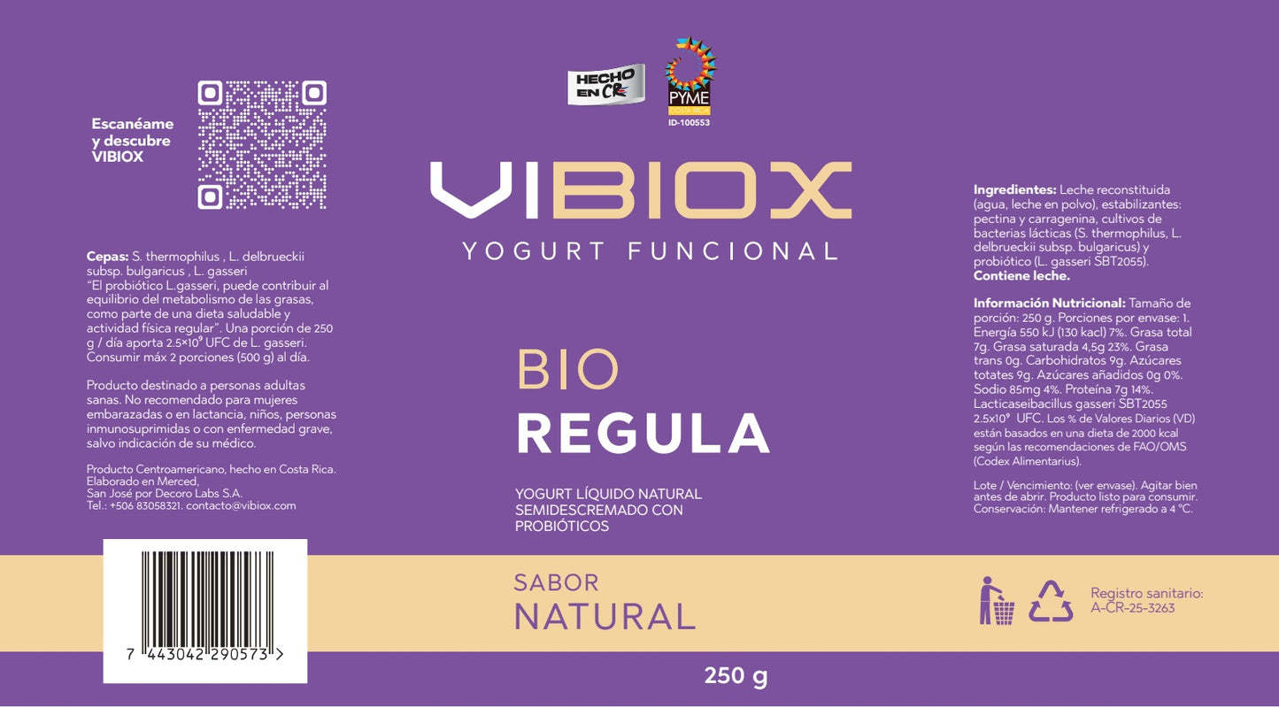 BioRegula™ 250 mL Yogurt Mantenimiento Corporal