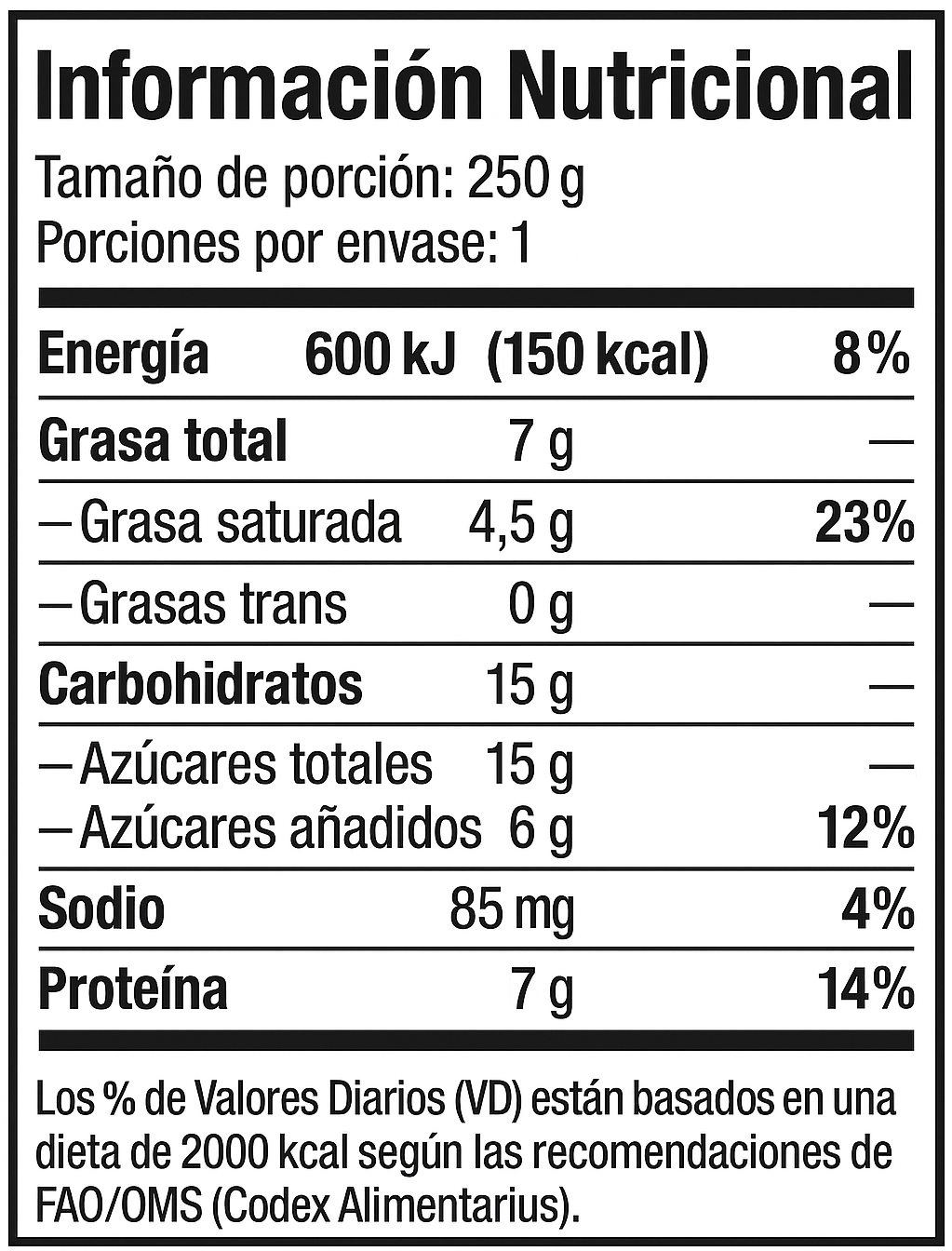 BioReduce™ 250 mL Yogurt Mantenimiento Corporal
