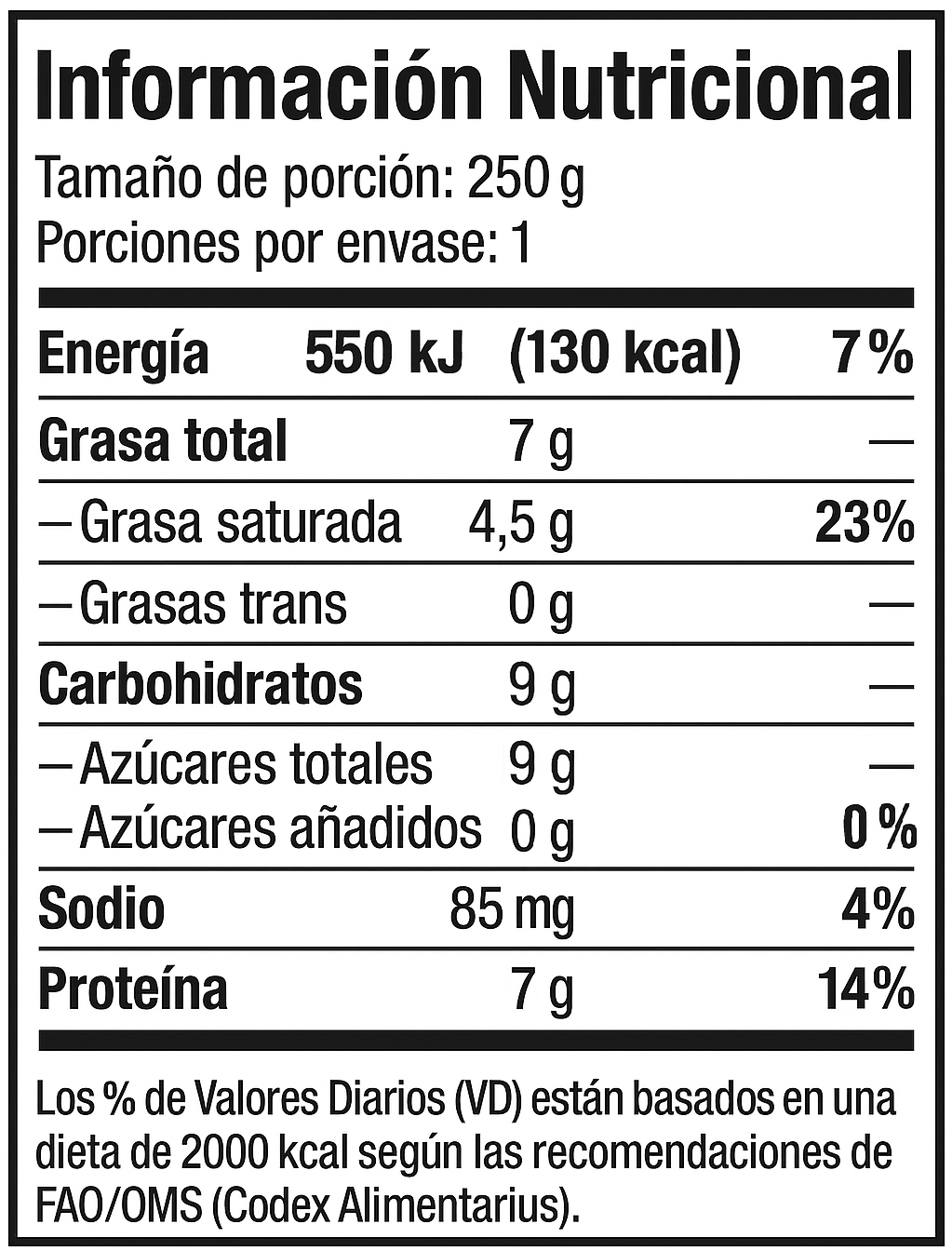 [caja 6 unidades] BioSueño™ 250 mL Yogurt Calidad Sueño