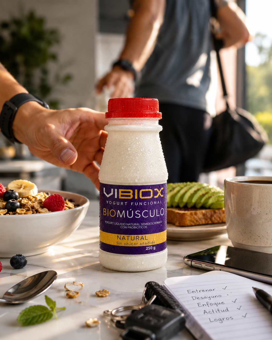 BioMúsculo Natural 250 g — Yogurt funcional para rendimiento físico